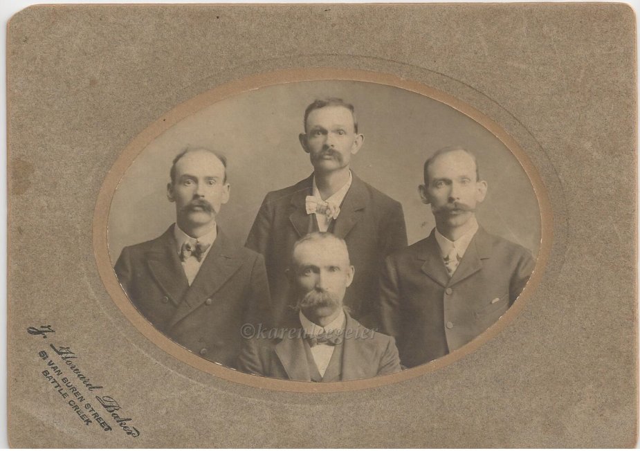 Butterfield brothers_bottom Orlo_left Carl_middle Oscar_right Elmer_photo taken in Michigan